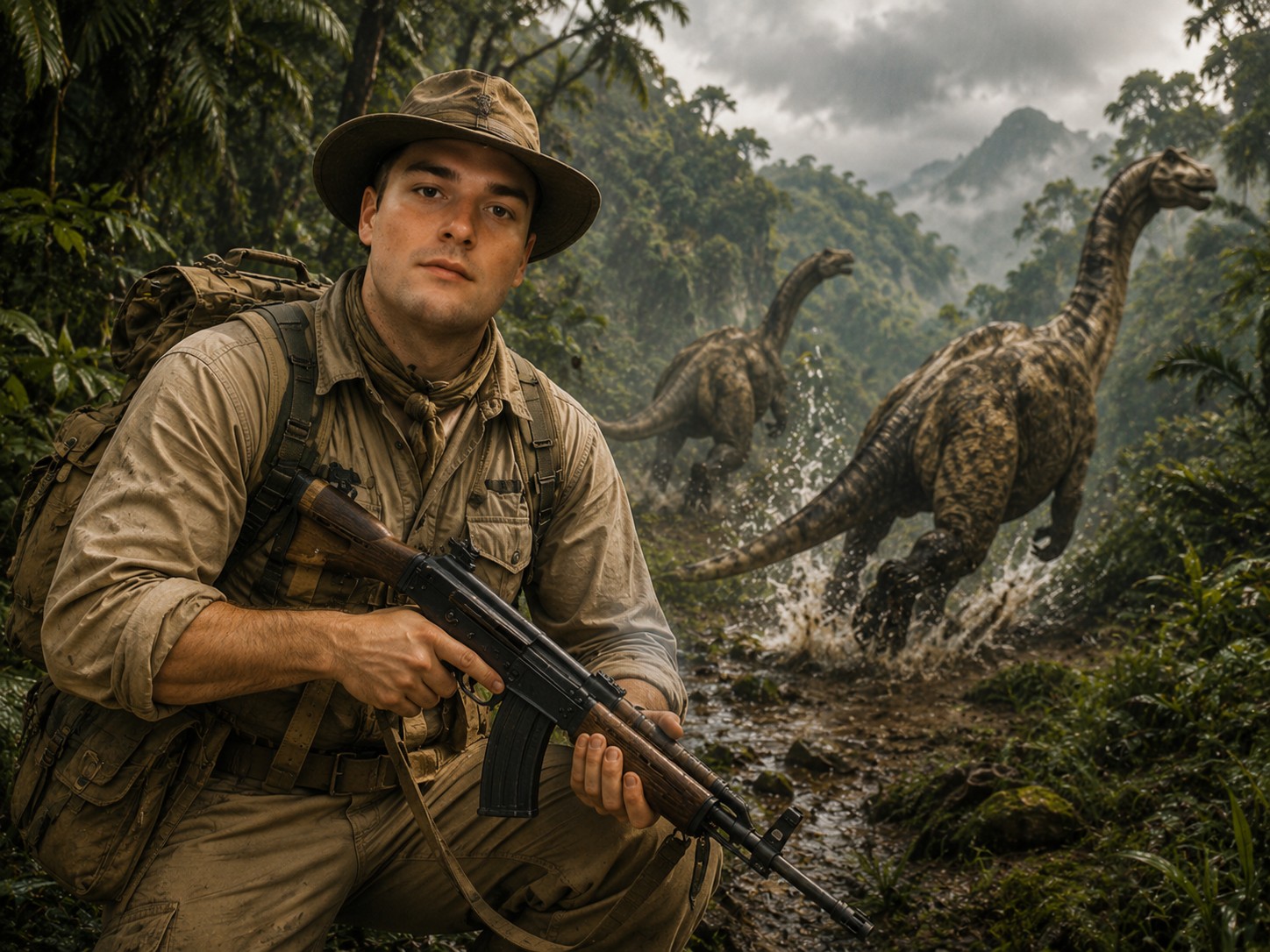 Max Ruchti auf Dinojagd