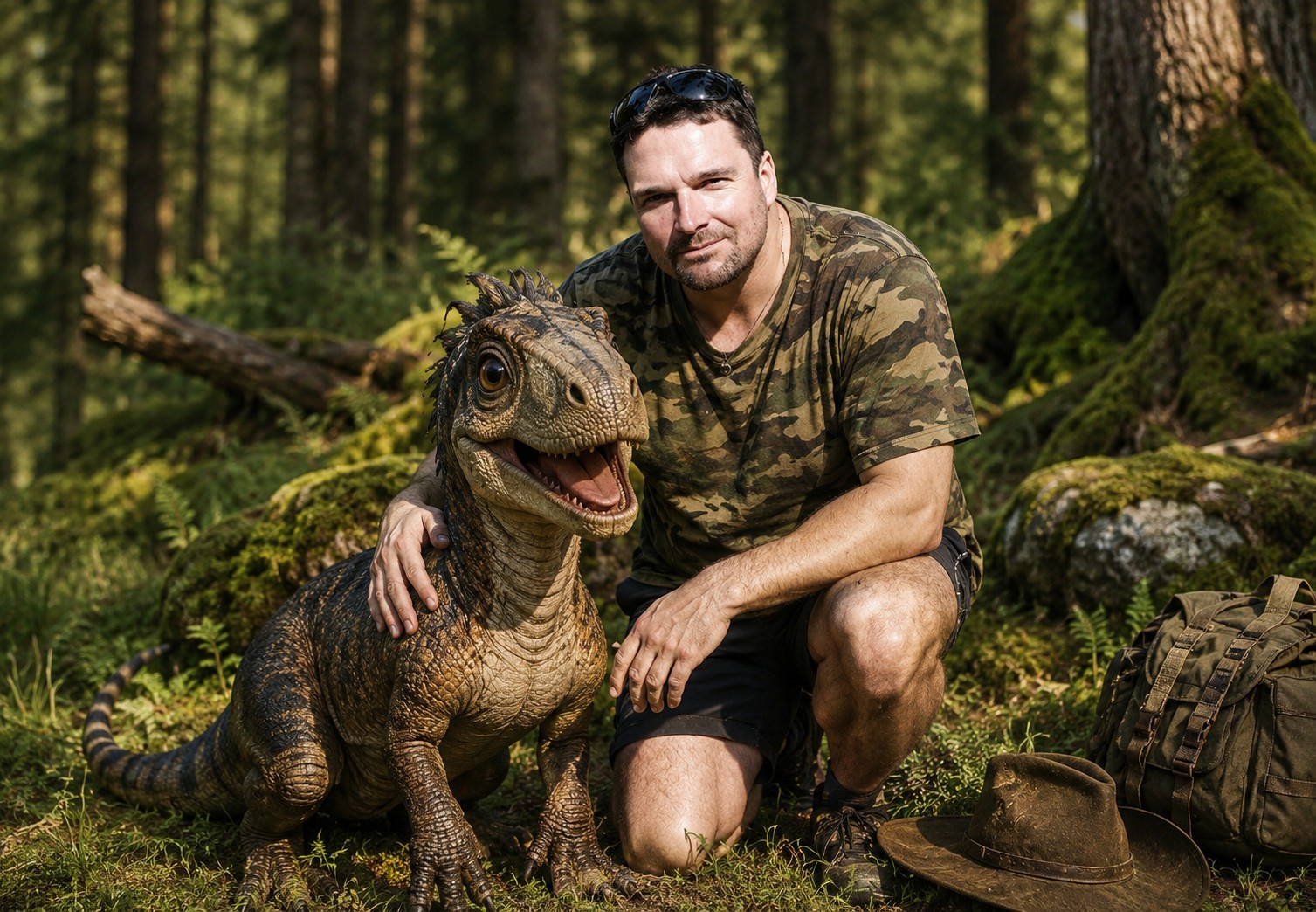 Max Ruchti mit Dino
